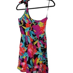 Roxy One Shoulder Tropical Dress Size S